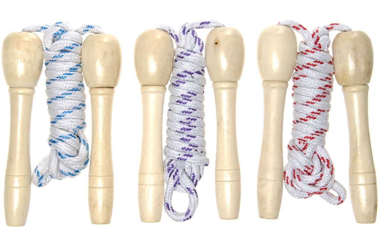 Single Wooden Jumping Skipping Rope