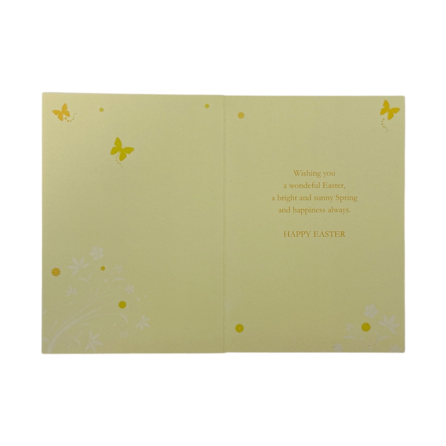 For Goddaughter Spring Daffodils and Butterflies Design Easter Card