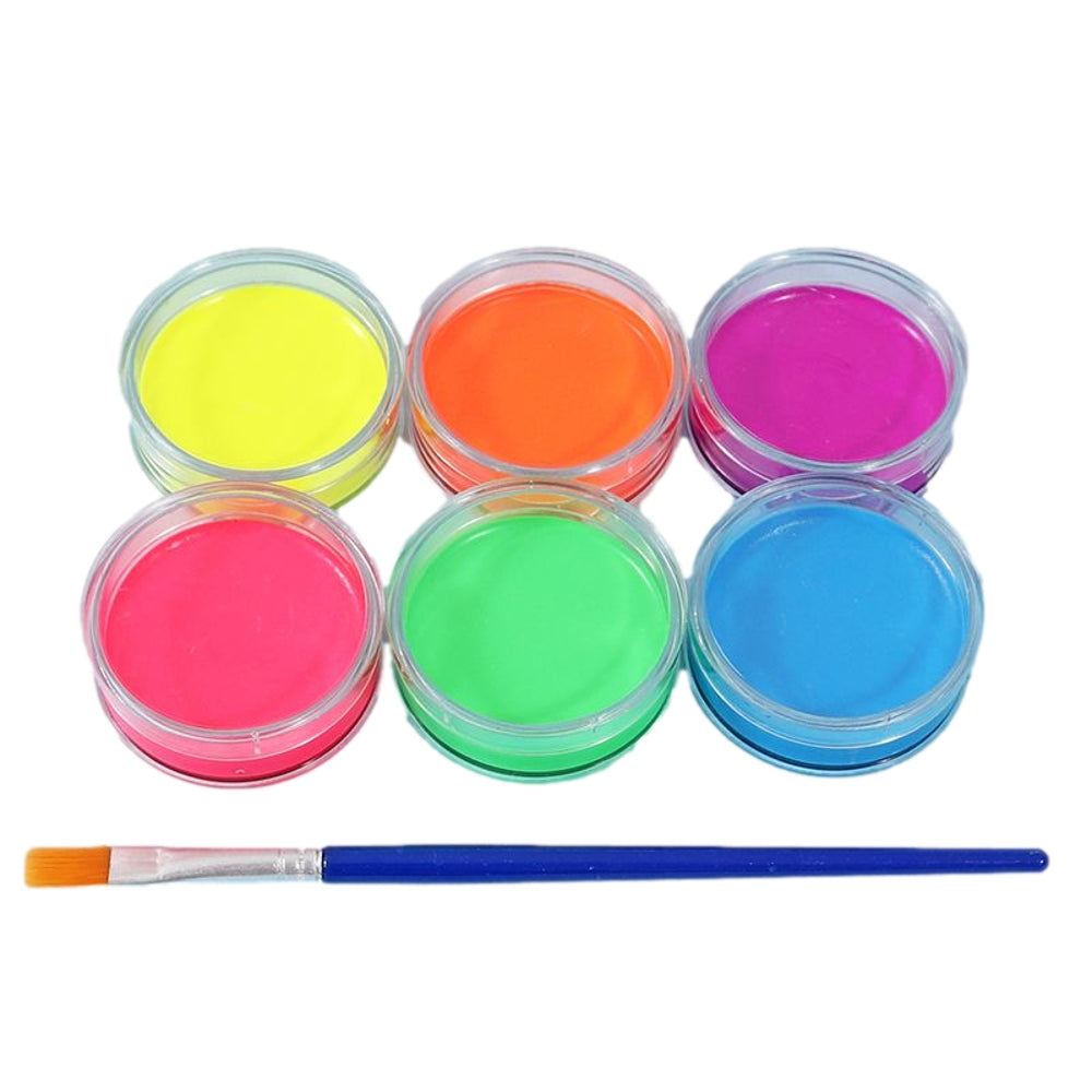Pack of 6 Neon Colour Face Paints