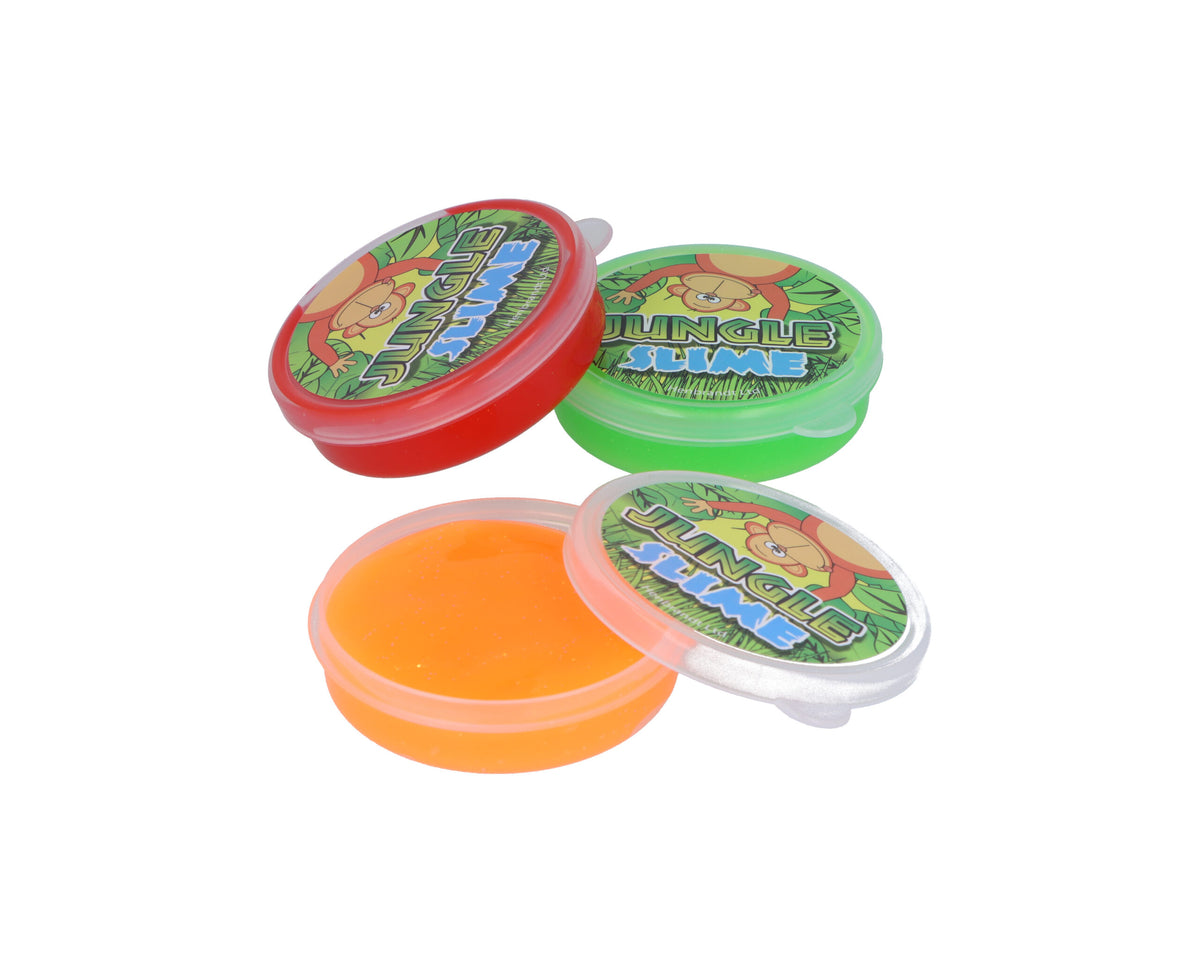 Single Jungle Animal Slime Tub - Pocket Money Toys Party Bag Filler