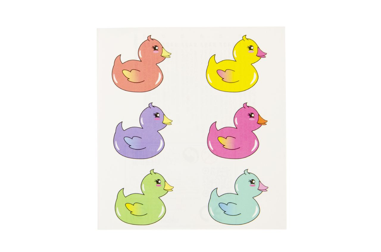 6 Pieces Duckies Tattoos