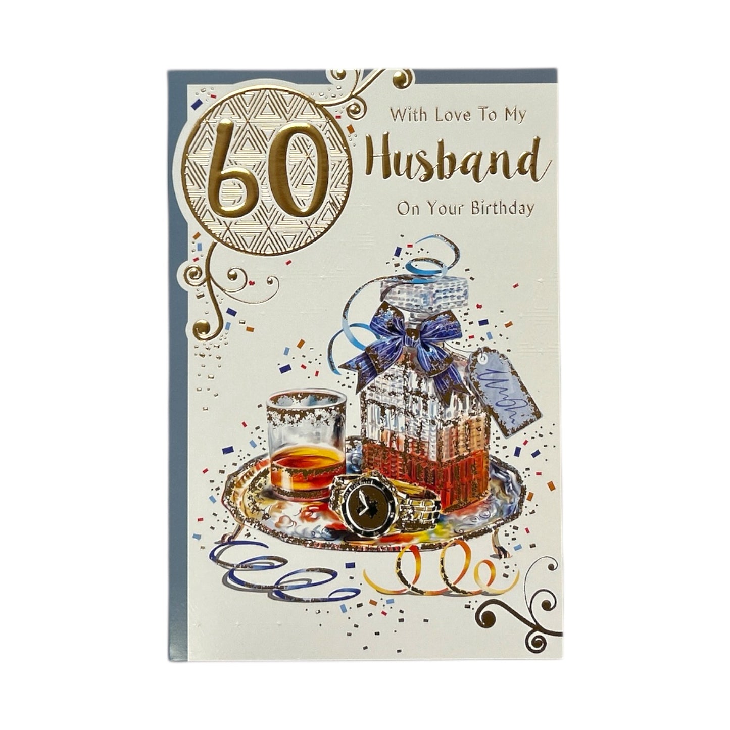 With Love To My Husband On Your 60th Birthday Celebrity Style Greeting Card