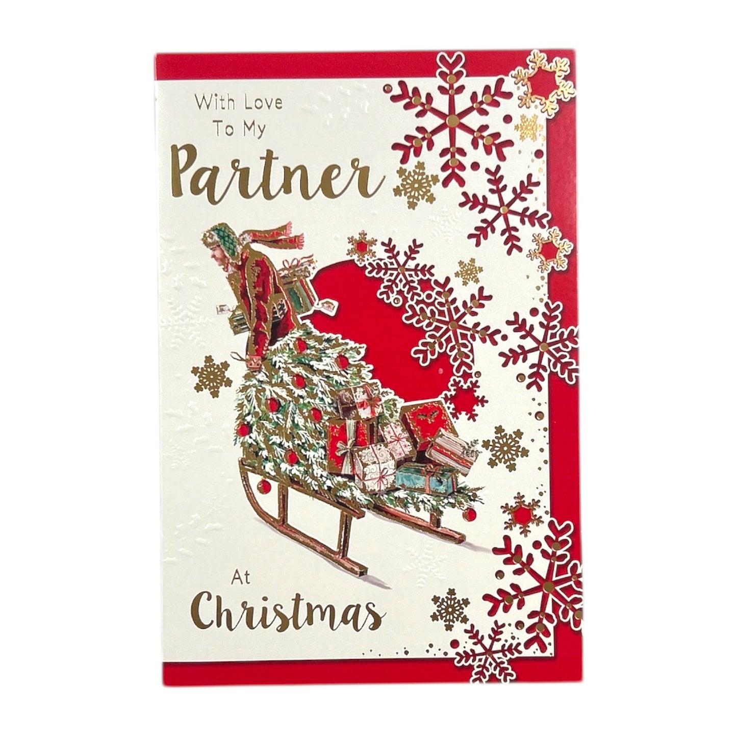 For Partner Holiday Cheer & Togetherness Christmas Wishes Card