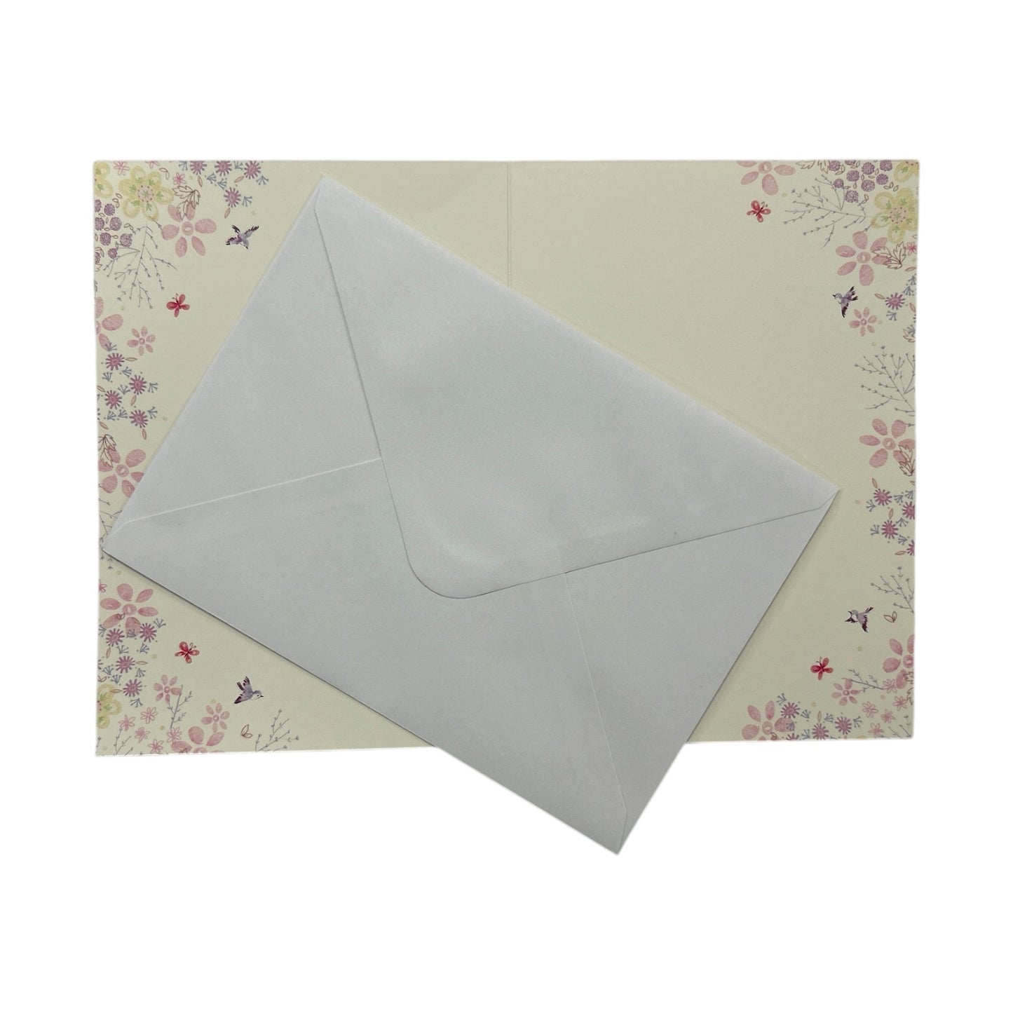 Open Blank Charming Garden Design Greeting Card