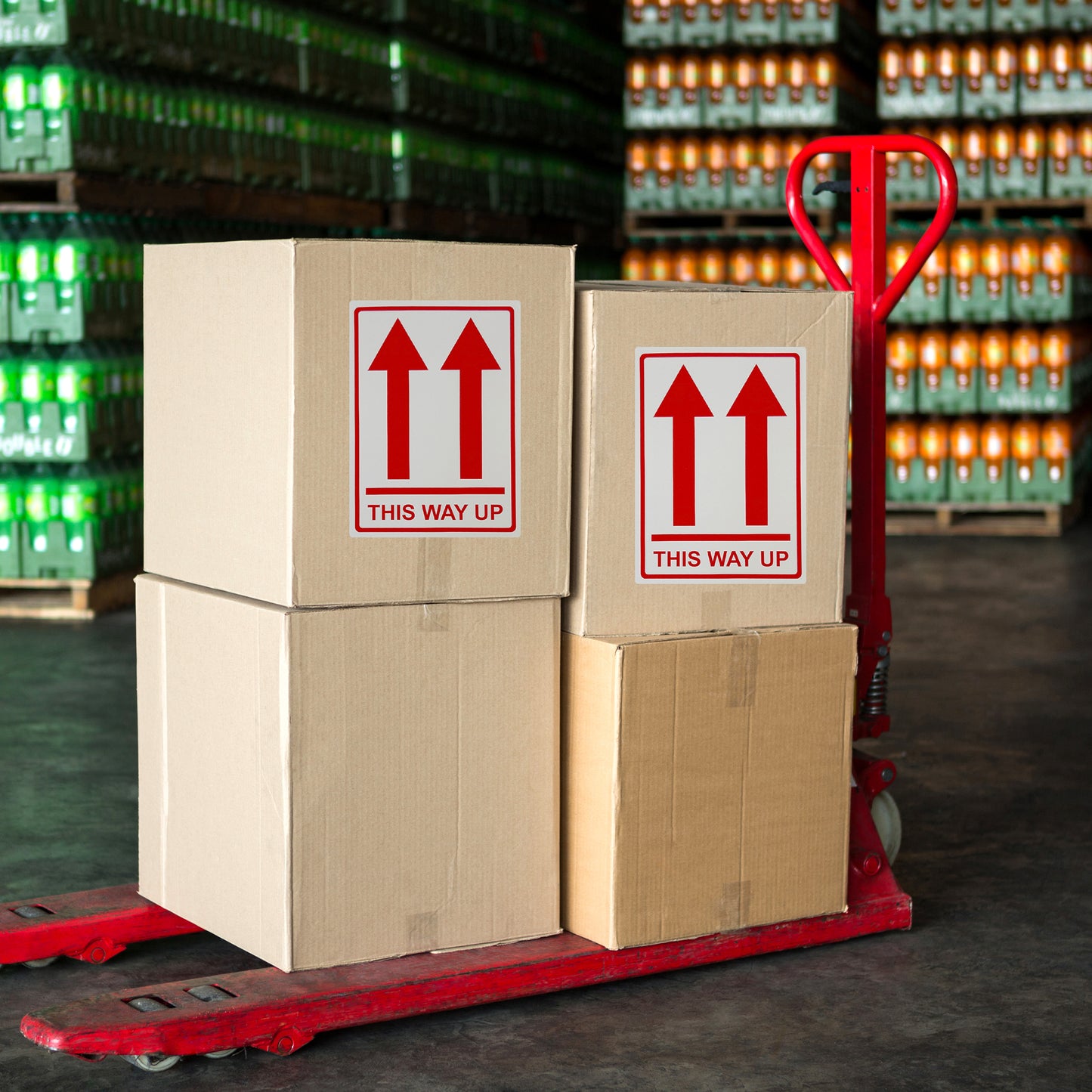 Pack of 36 This Way UP Self-Adhesive Labels 80x110mm