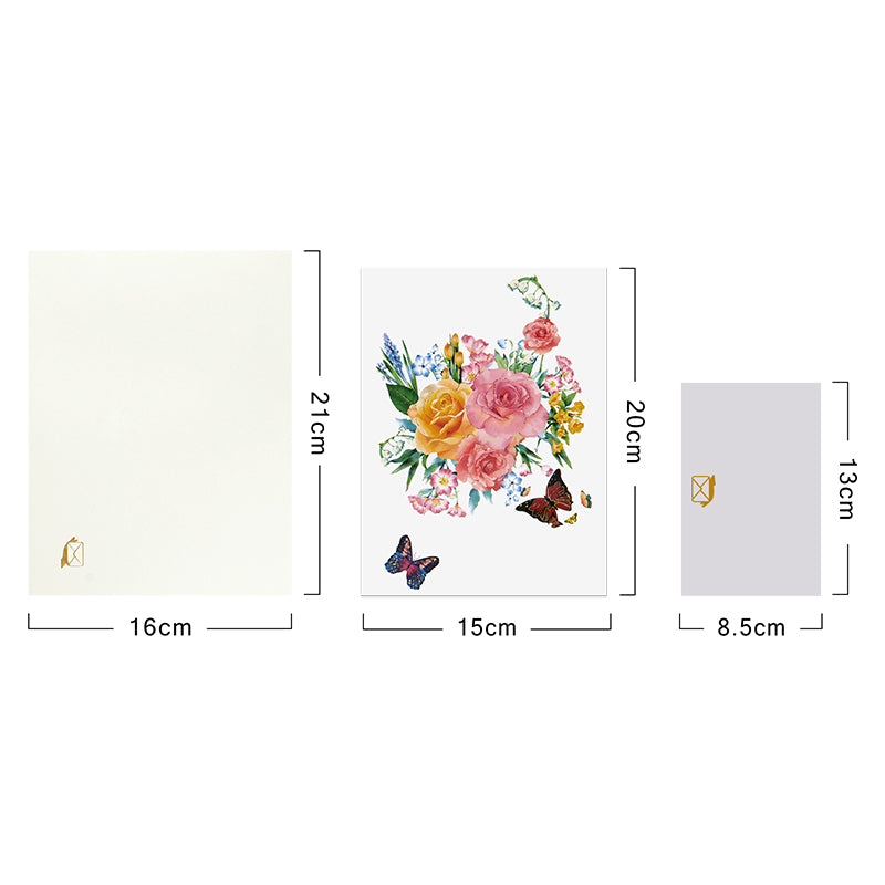 Wings of Joy Butterfly & Flower Pop Up Card
