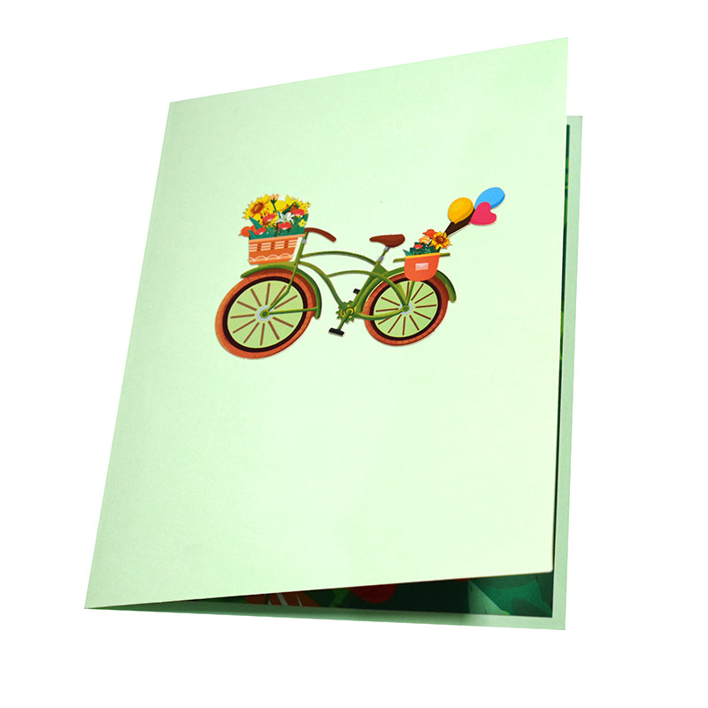 A Journey of Joy and Color Bloom Ride 3D Pop Up Greeting Card