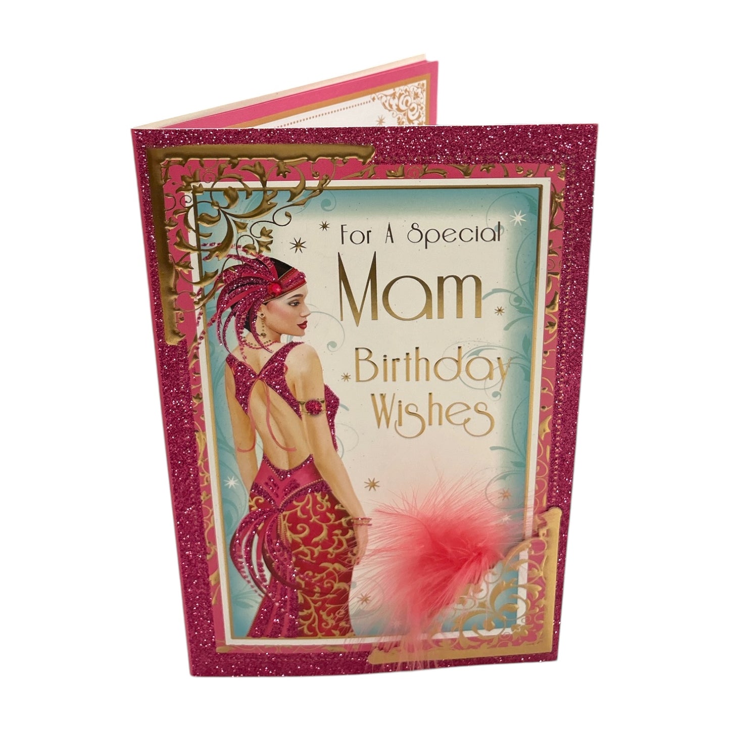 For A Special Mam Art Deco Stylish Birthday Card