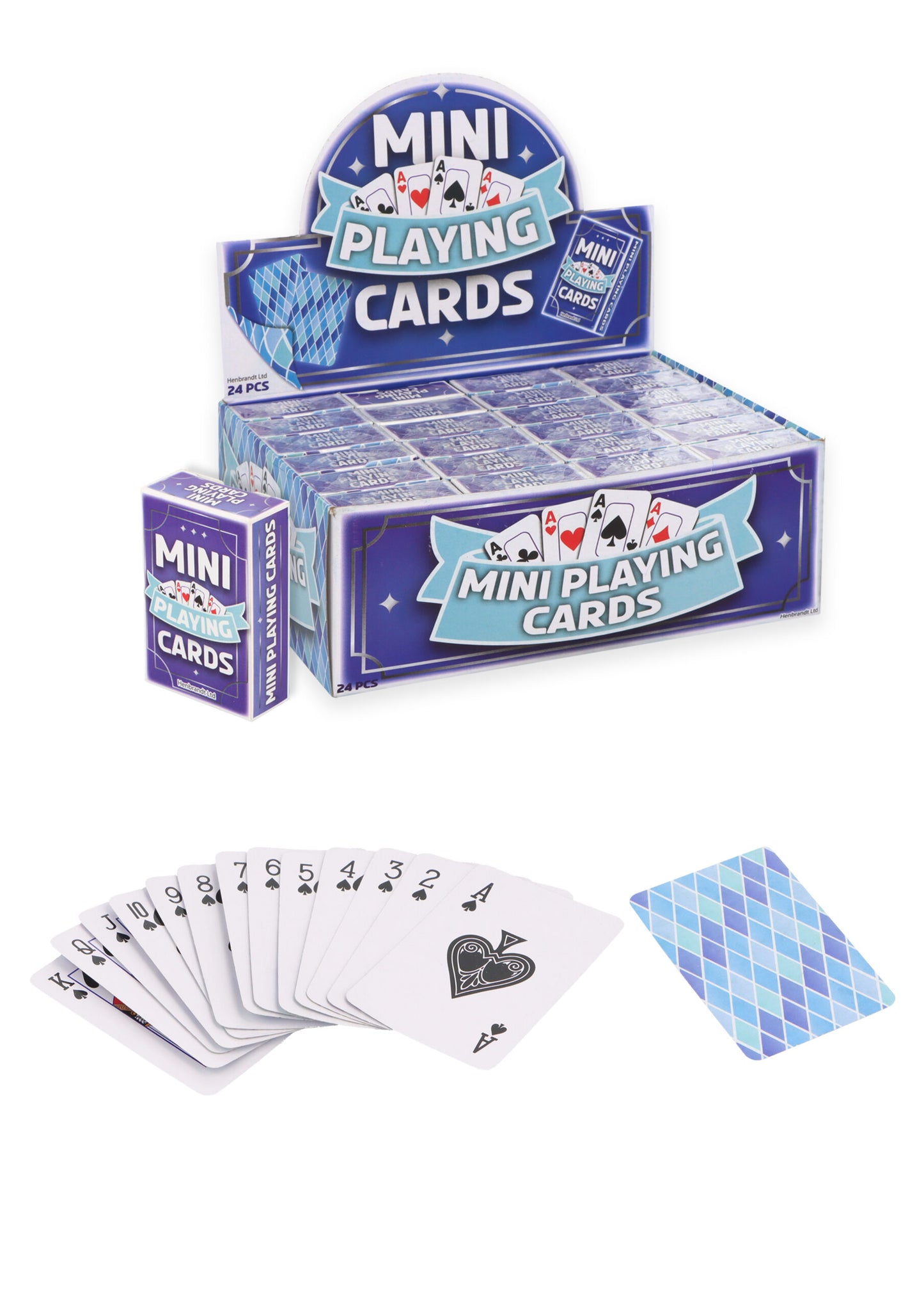Pack of 12 Mini Playing Cards