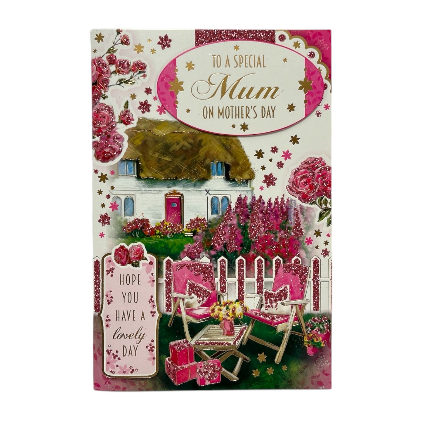 To A Special Mum Beautiful House Floral Design Mother's Day Card