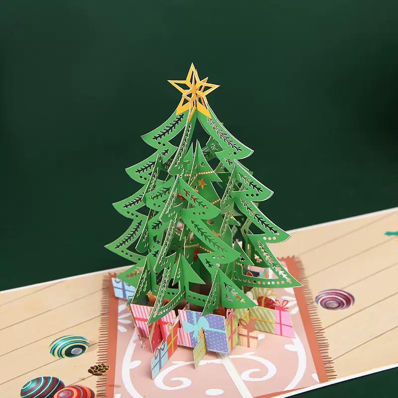 Classic Xmas Tree Celebration 3D Pop Up Christmas Card