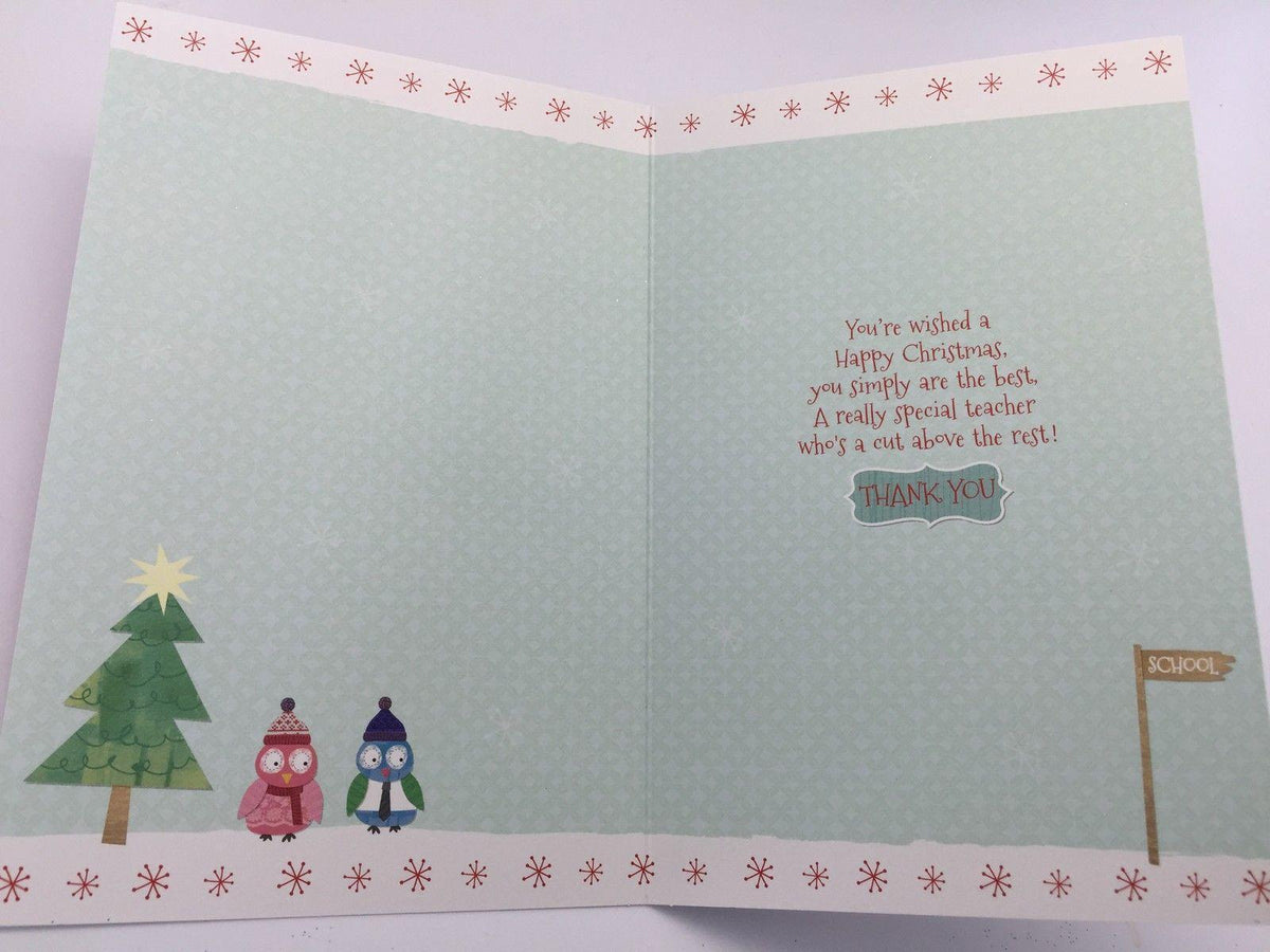 Happy Christmas To MyTeacher, Christmas Greetings Card
