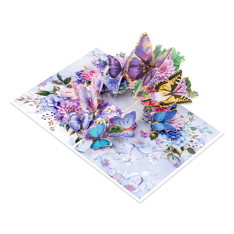 Colorful Whispers Butterfly & Flower 3D Pop Up Card