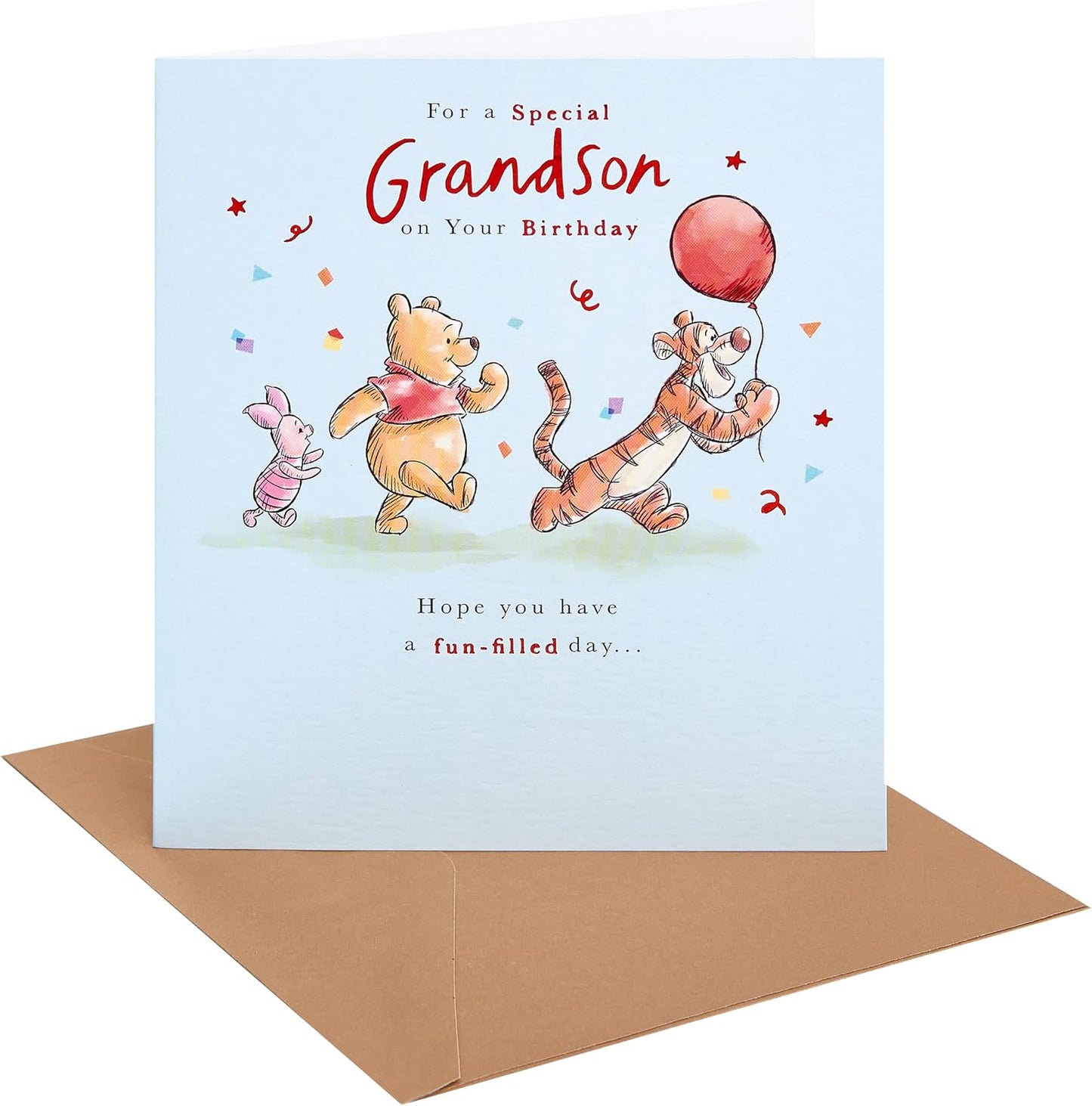 Holding Balloon Design Grandson Birthday Card