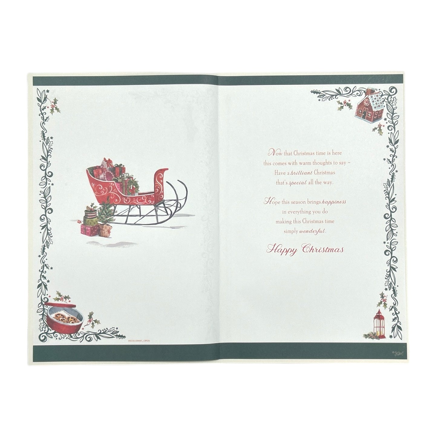 For a Special Dad Sleigh with Gifts Christmas Card