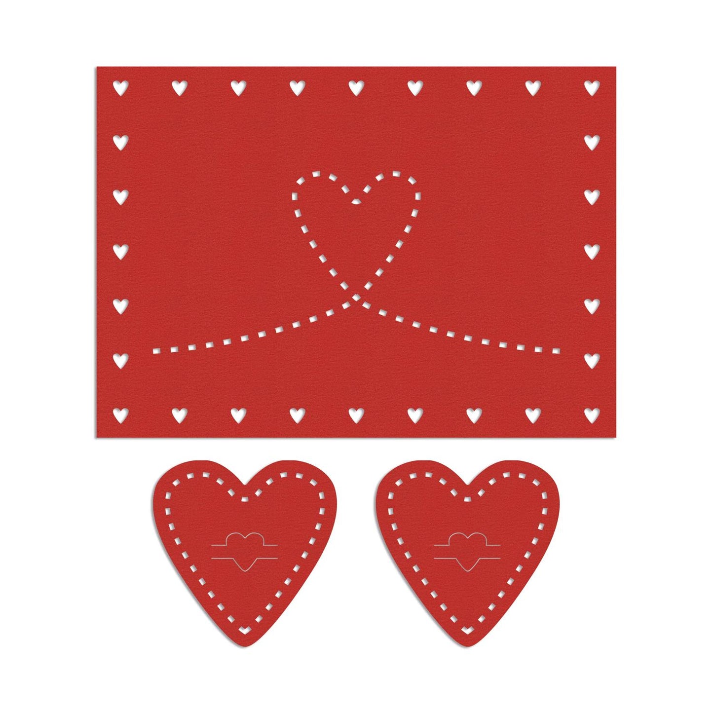 Valentine's Heart Dine In Placemat Set