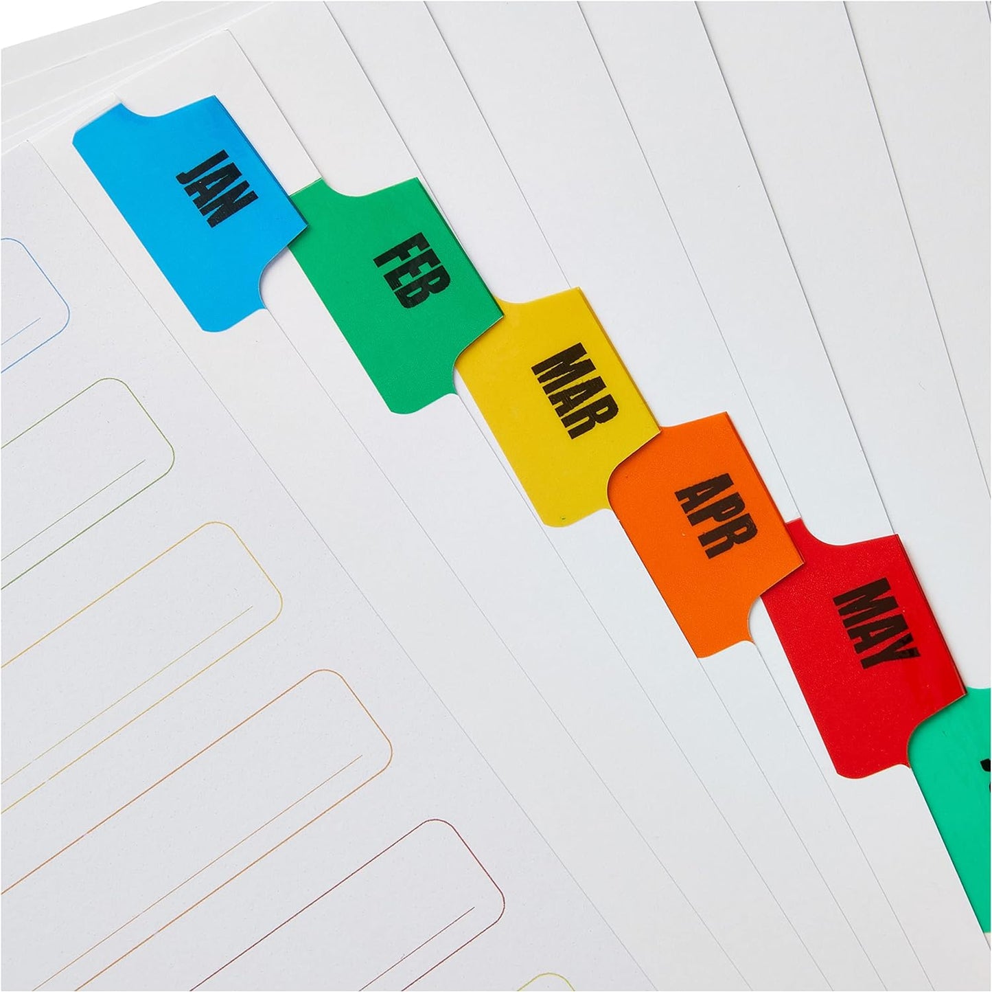 Concord Index Jan-Dec A4 White with Multicoloured Tabs 02401/CS24