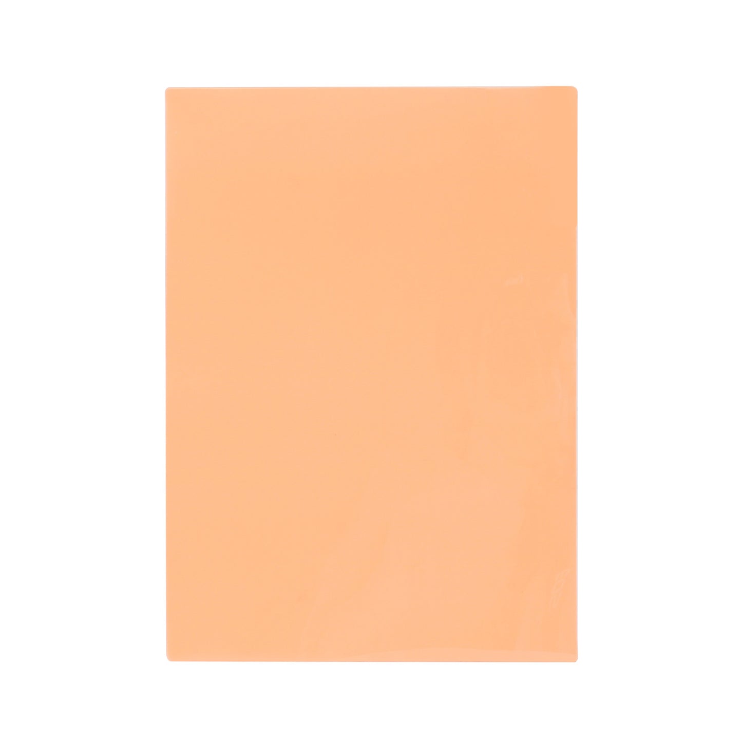 Pack of 24 A5 Plain Peach Dyslexia Overlay Reading Sheets – PET Material, Rounded Corners