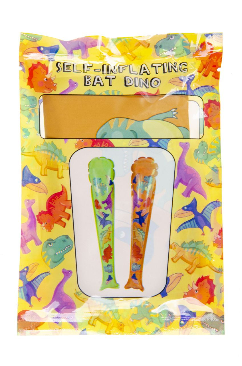 Pack of 48 Dinosaur Print Self-Inflating Bats