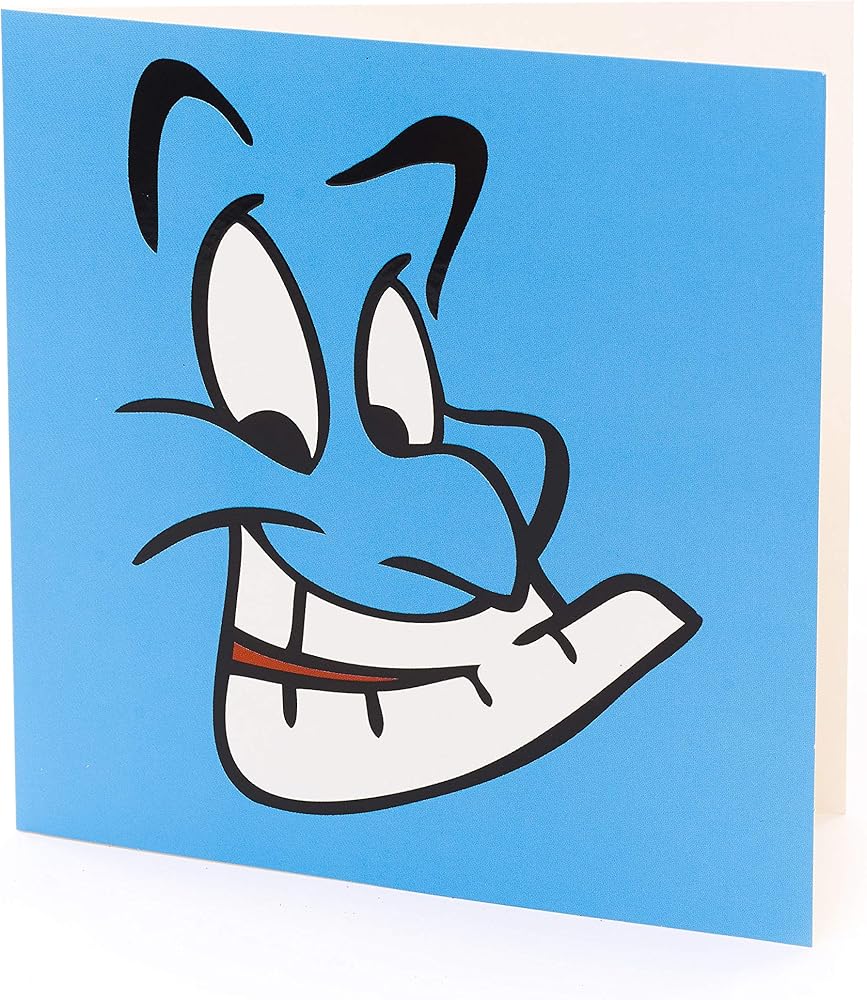 Aladdin Genie Greetings Blank Card for Any Occasion