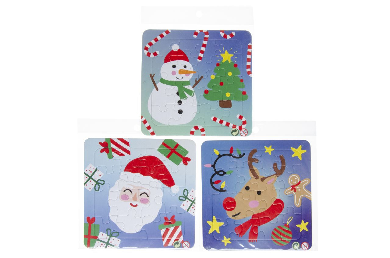 Pack of 12 Christmas Mini Puzzle Games