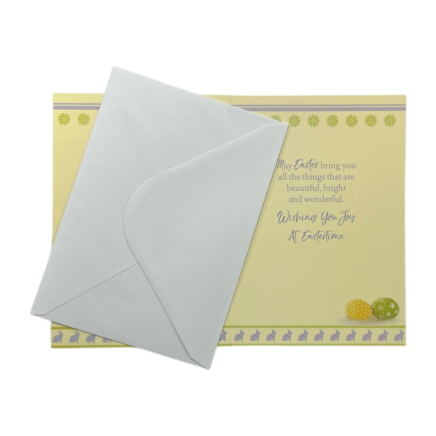 From All The Family Bucket of Flowers And Eggs Design Easter Card