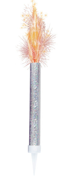 Pack of 2 Silver Prismatic Ice Fountains