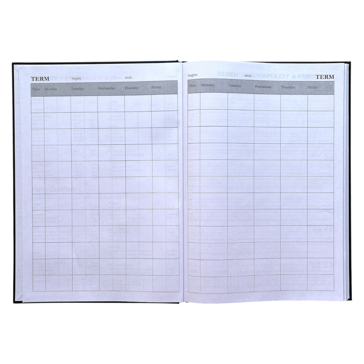 Janrax 2026-2027 A4 Week To View Blue Academic Diary