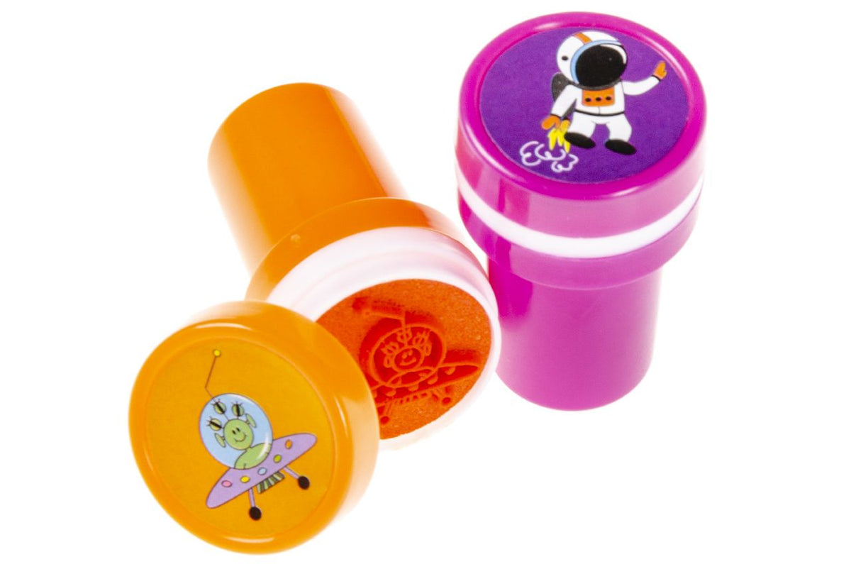 Pack of 24 Space Stamps - Party Bags Rewards Crafting Activities