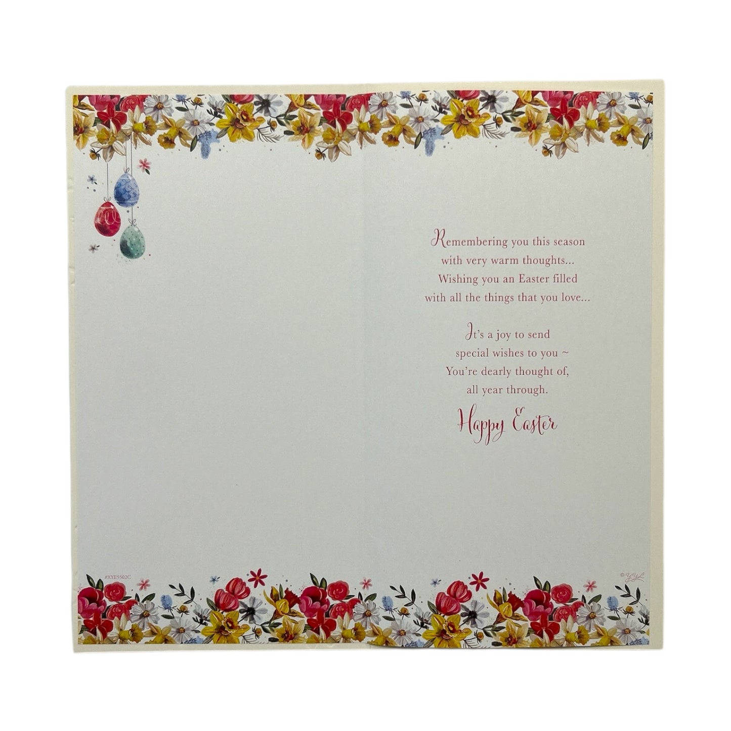 To Special Friends Floral Wreath Design Easter Card