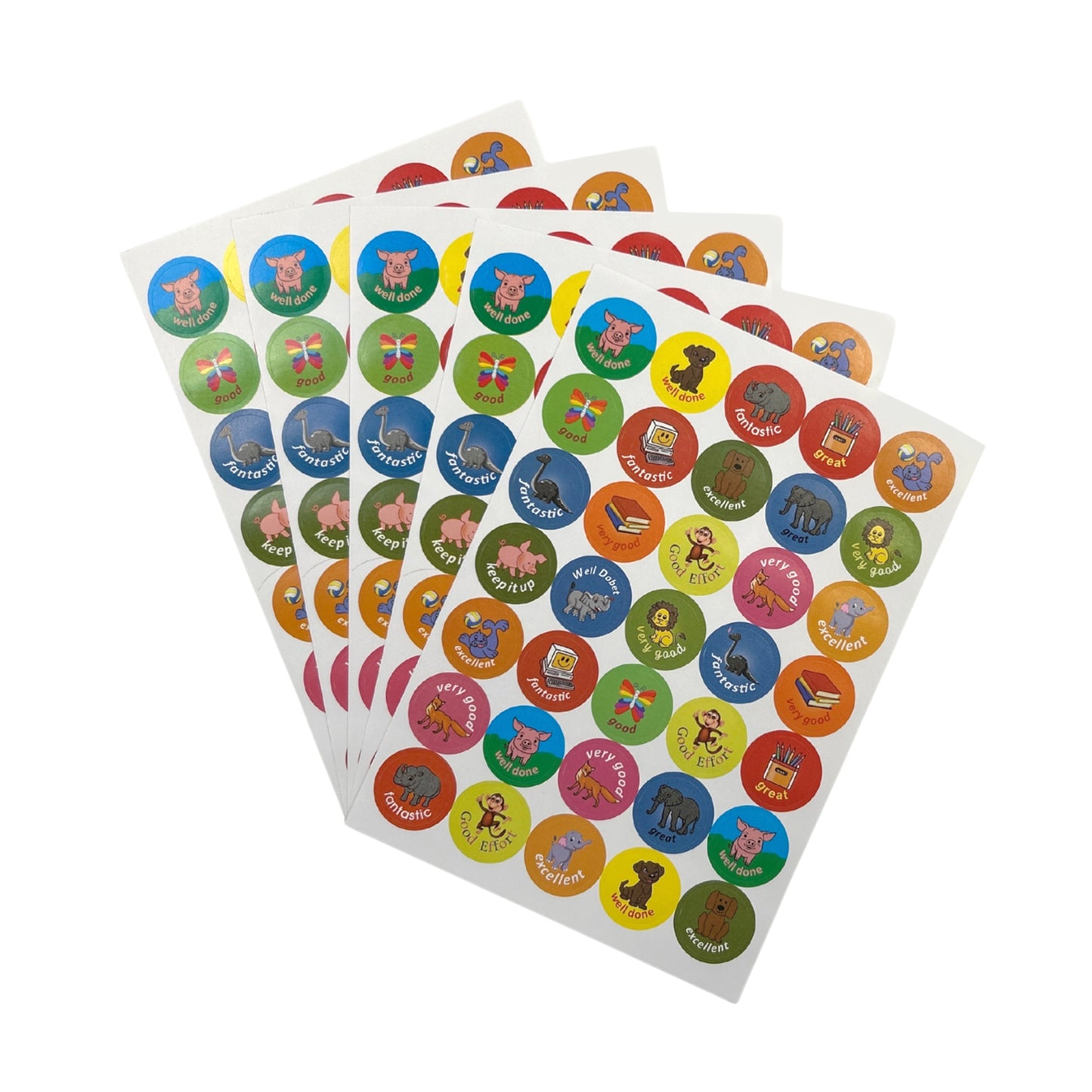 Pack of 5040 Motivational Assorted 24mm Self-Adhesive Labels