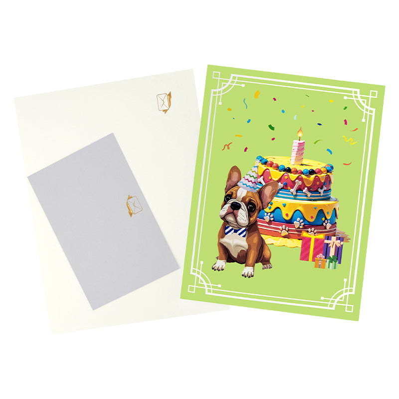Pawty Time 3D Dog Birthday Cake Pop Up Card