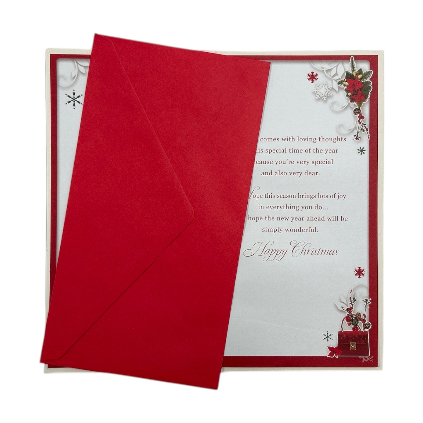 Romantic Sleigh Scene Design To My Wife Christmas Card