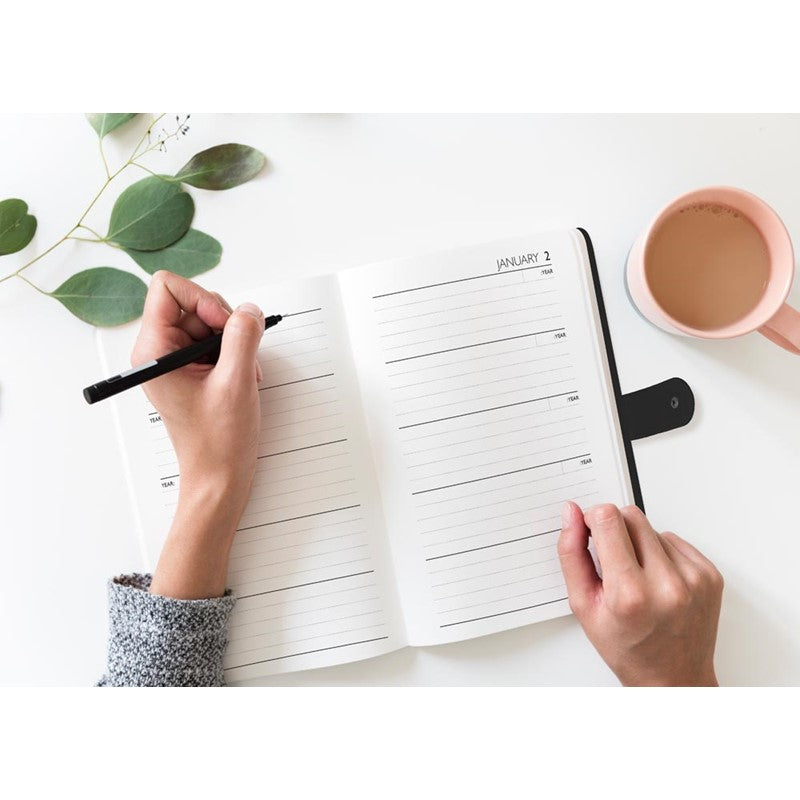 Single A5 Undated 5 Year Day A Page Index Fabric Diary