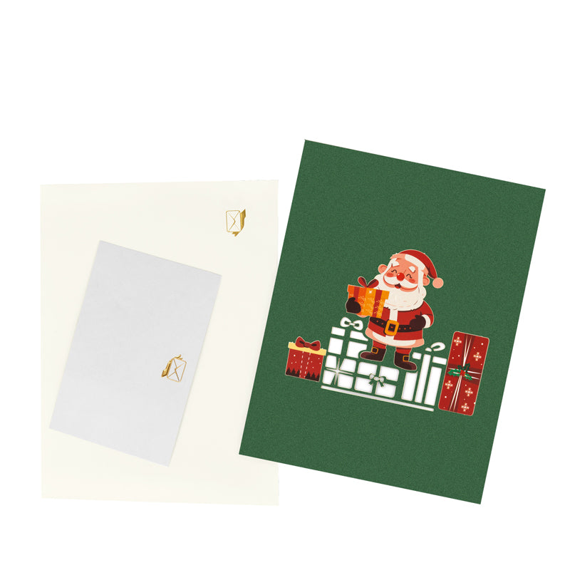 Merry Santa 3D Pop Up Christmas Money Gift Card