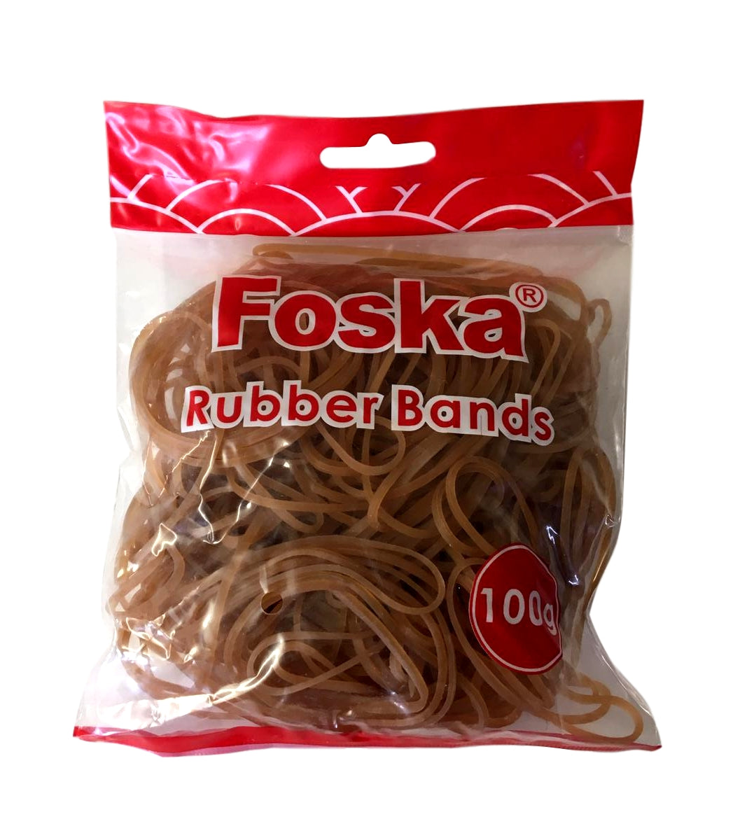 1kg Natural Colour Rubber Bands in Resealable Bag