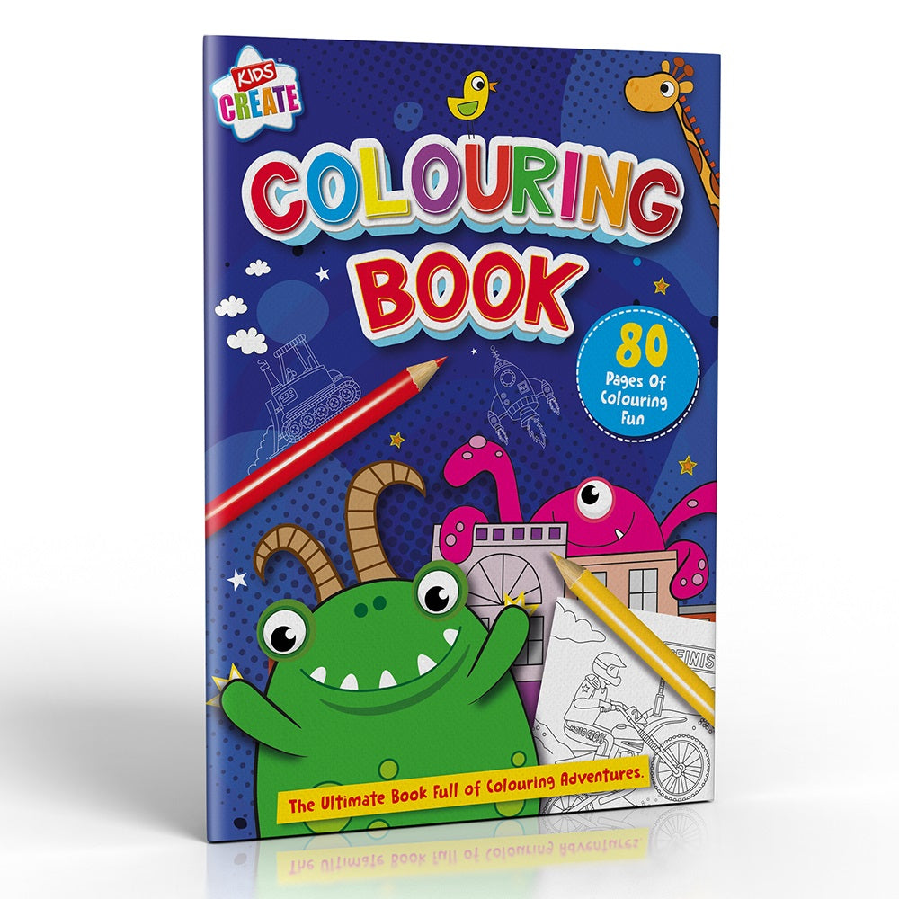 A4 80 Pages Monster Colouring Book