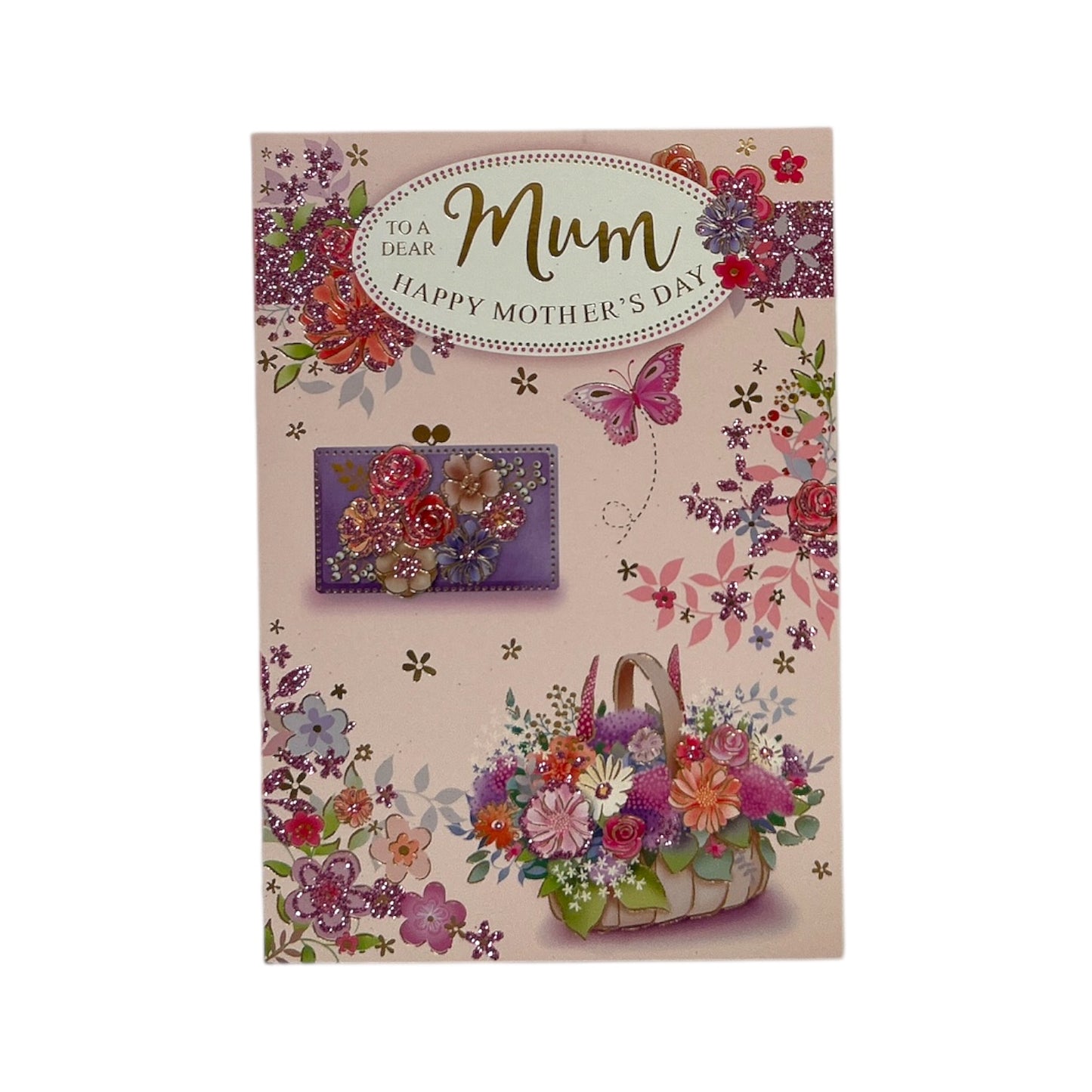 To A Dear Mum Pastel Floral Wallet Design Mother's Day Card