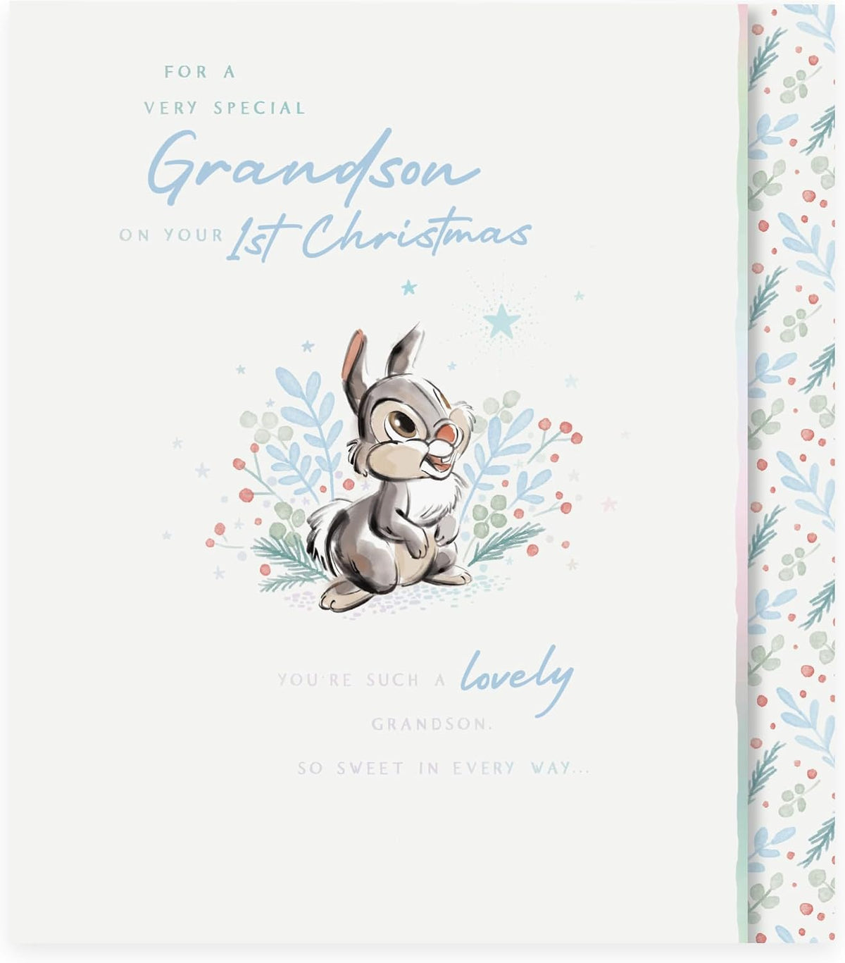 Thumper Design Grandsons 1st Christmas Card