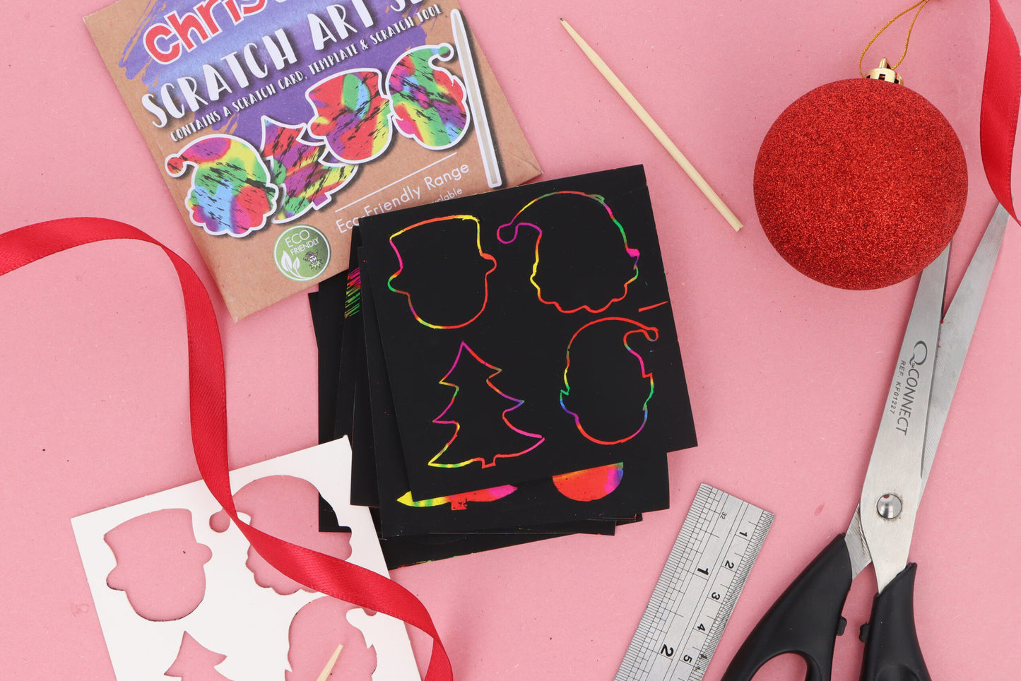 Eco-Friendly Christmas Magic Colour Scratch Set
