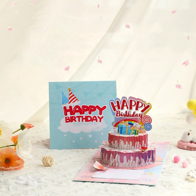 Dream Girl Cake 3D Pop Up Birthday Card