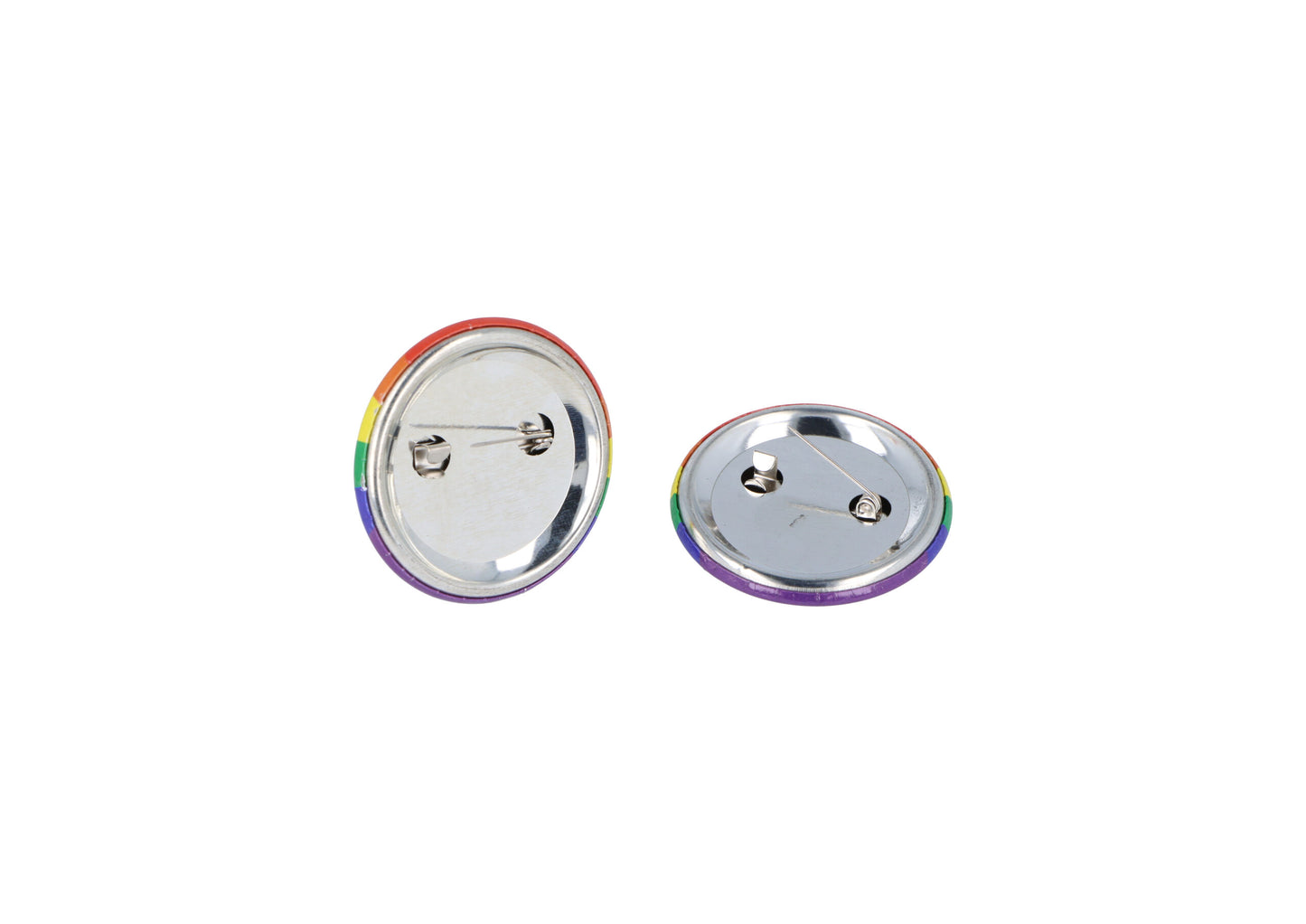 Pack of 12 Rainbow Pride Badges 4cm