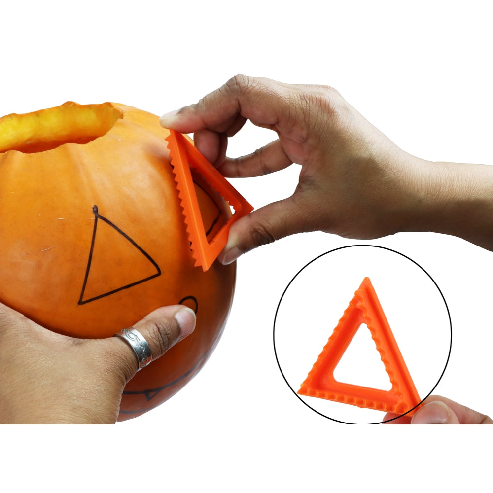 Halloween 9 Piece Pumpkin Carving Tool Set - Stencils Cutter Scooper