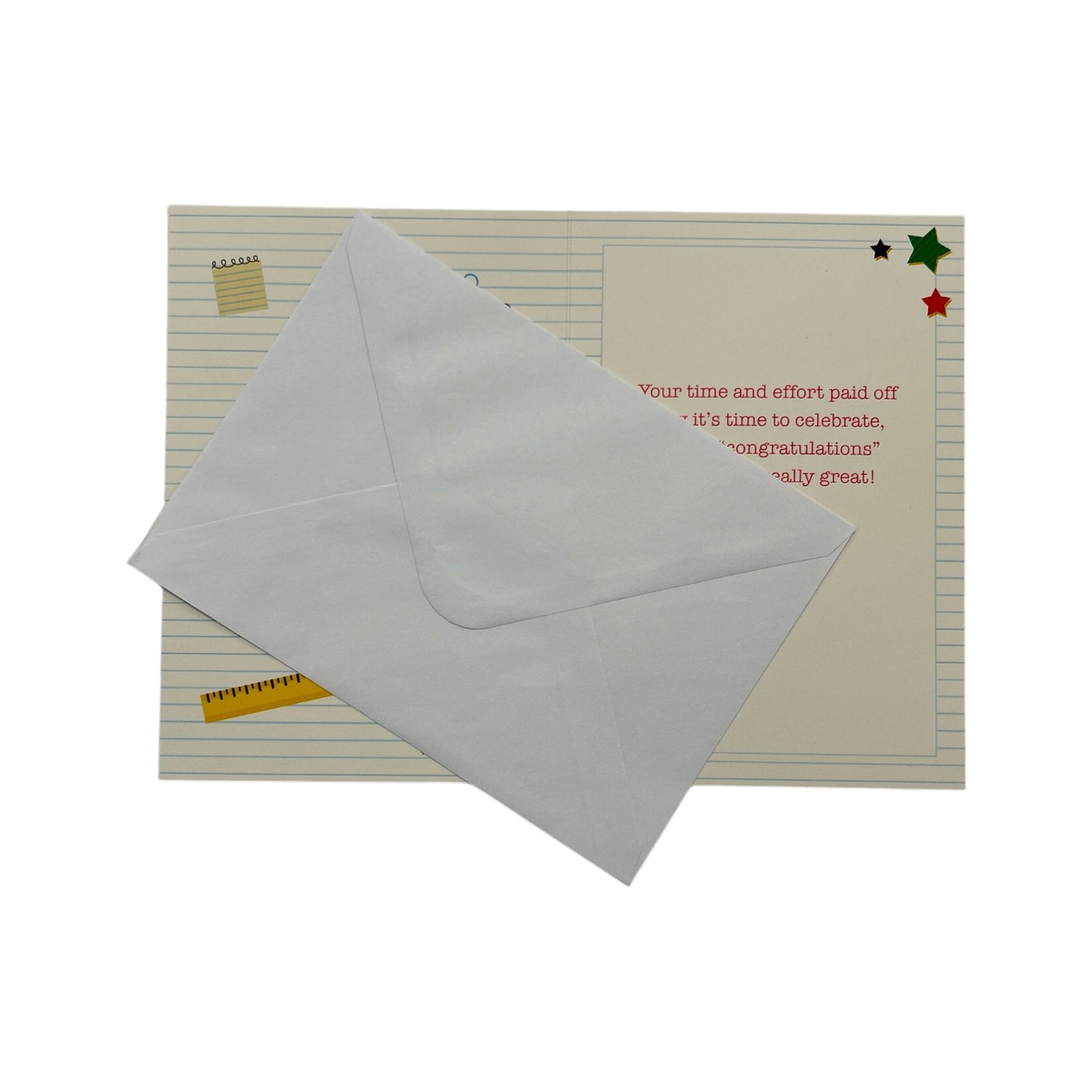 Well Done On Passing Your Exams Multi Stars Foil Finished Design Congratulations Card