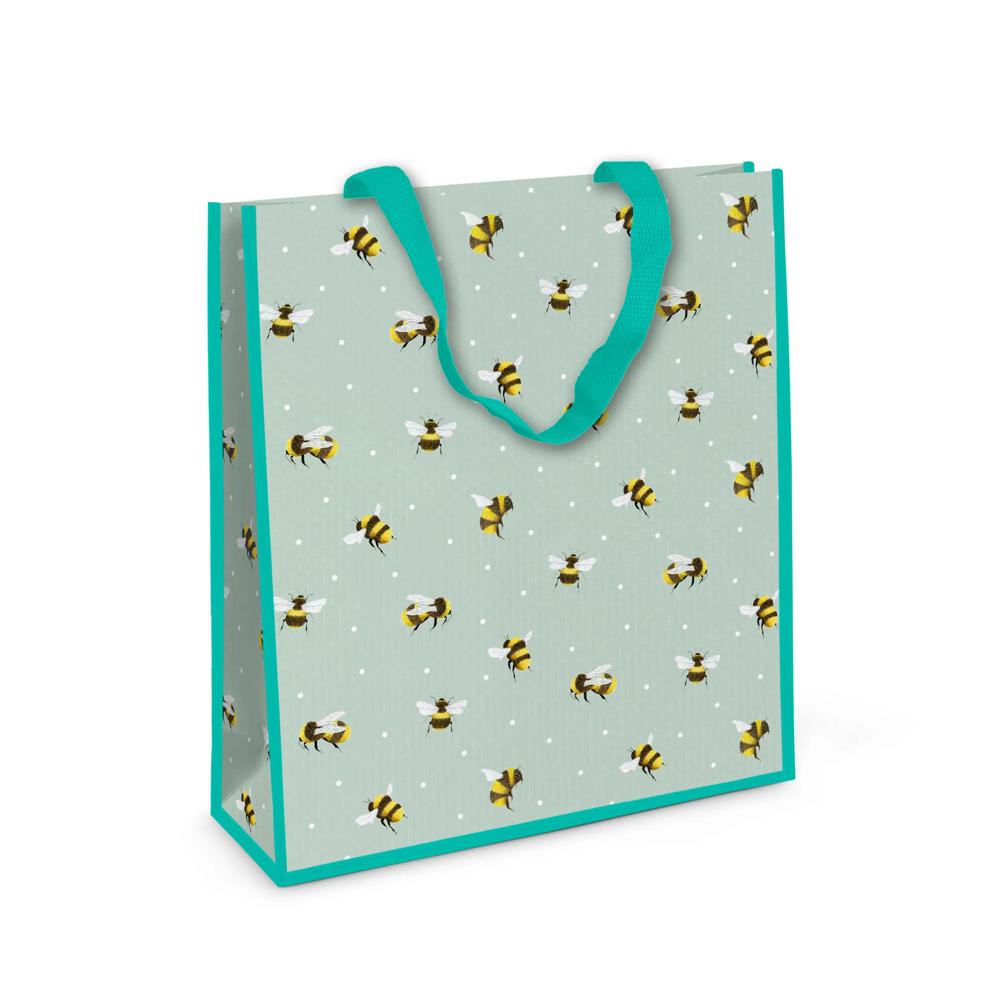 Pack of 12 Bees Small PP Woven Bags