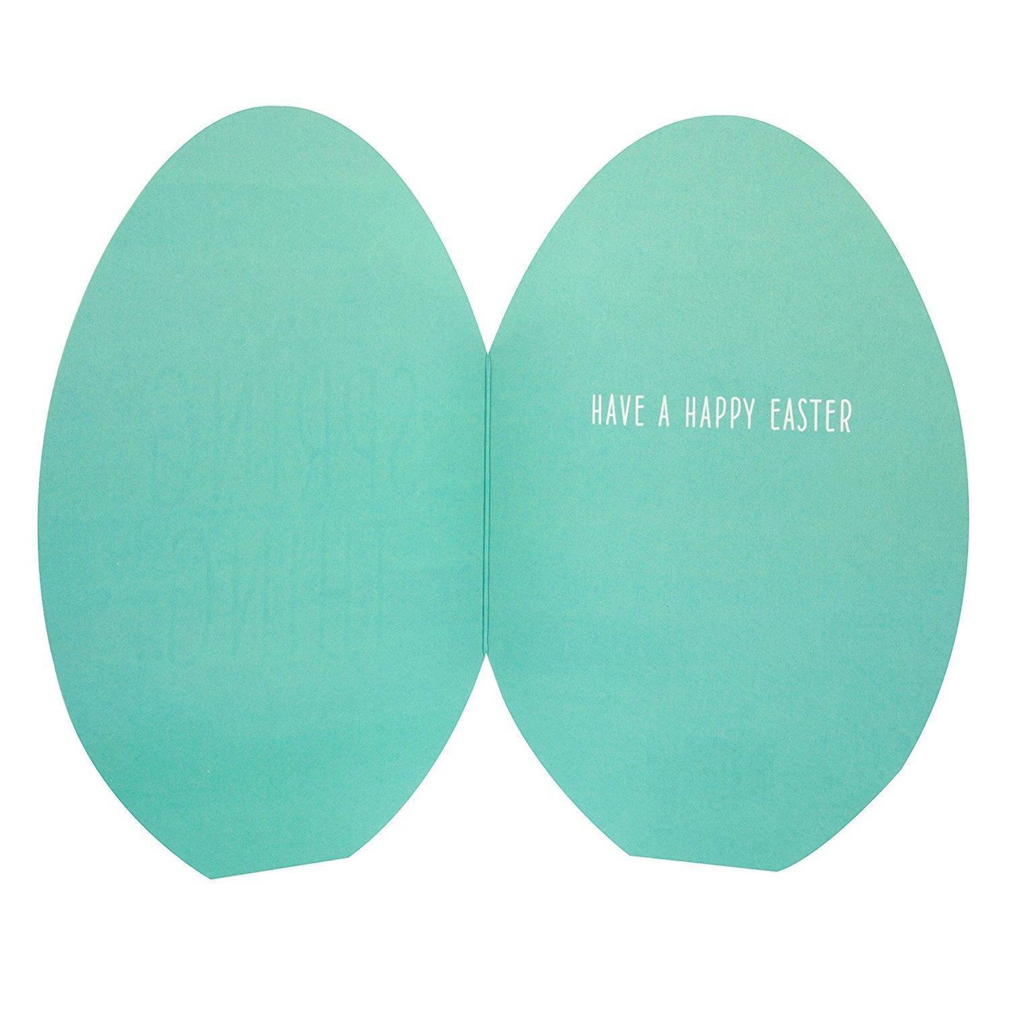 Hallmark Contemporary Egg Shaped Easter New Card 'Spring Thing' Small