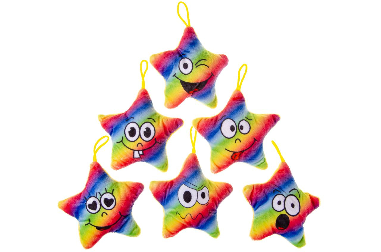 Single Plush Rainbow Star 10cm