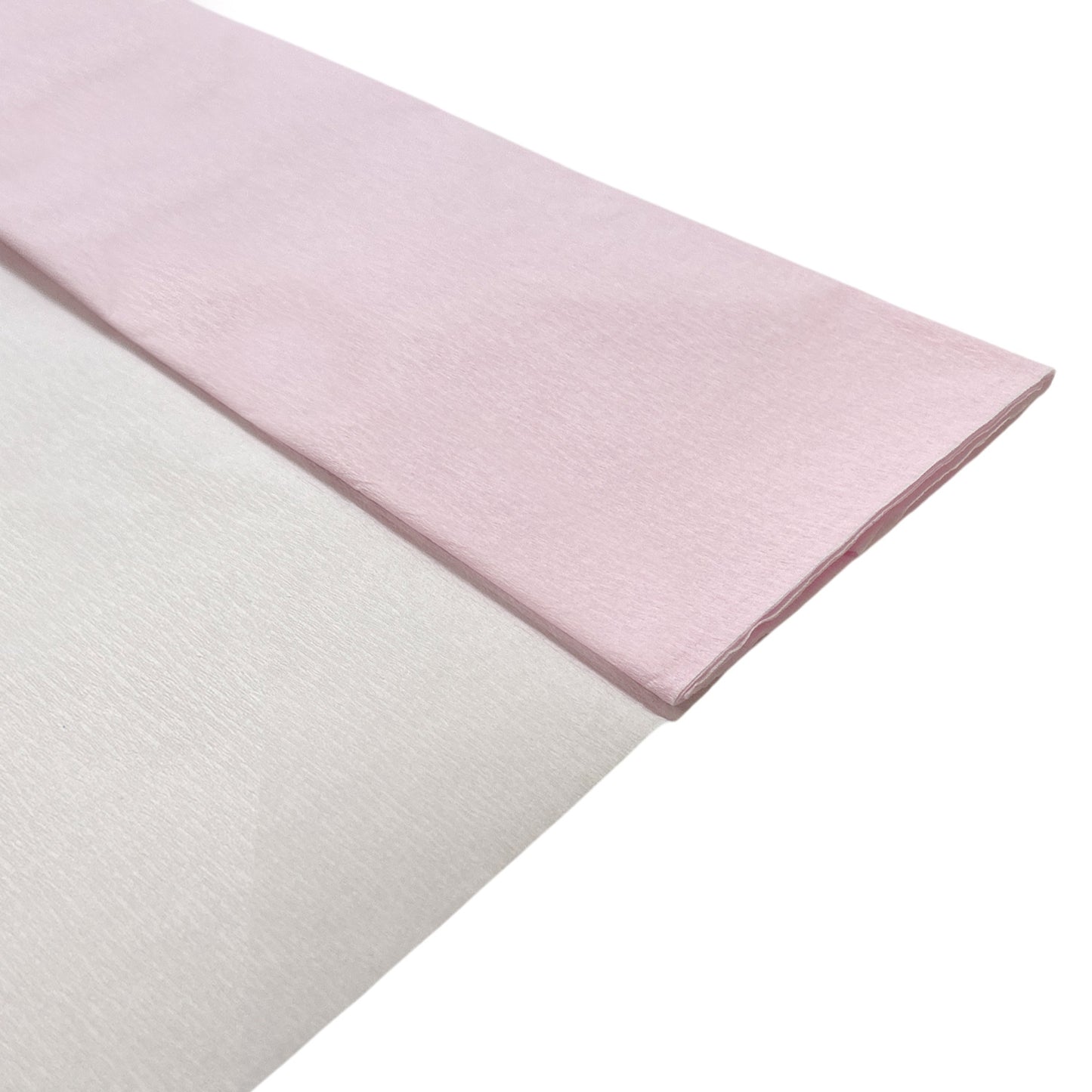 Baby Pink Crepe Paper Sheet 50cm x 2m 17GSM 35% Stretch Craft Paper