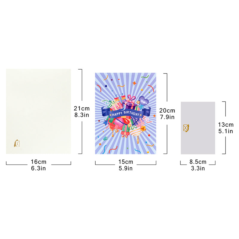 Balloons & Bliss 3D Pop Up Birthday Card