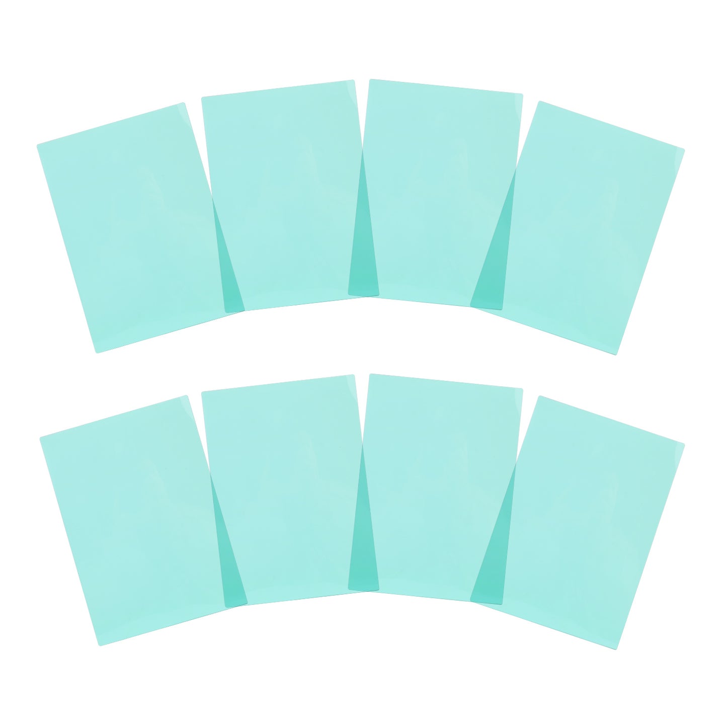 Pack of 24 A5 Plain Cyan Dyslexia Overlay Reading Sheets – PET Material, Rounded Corners